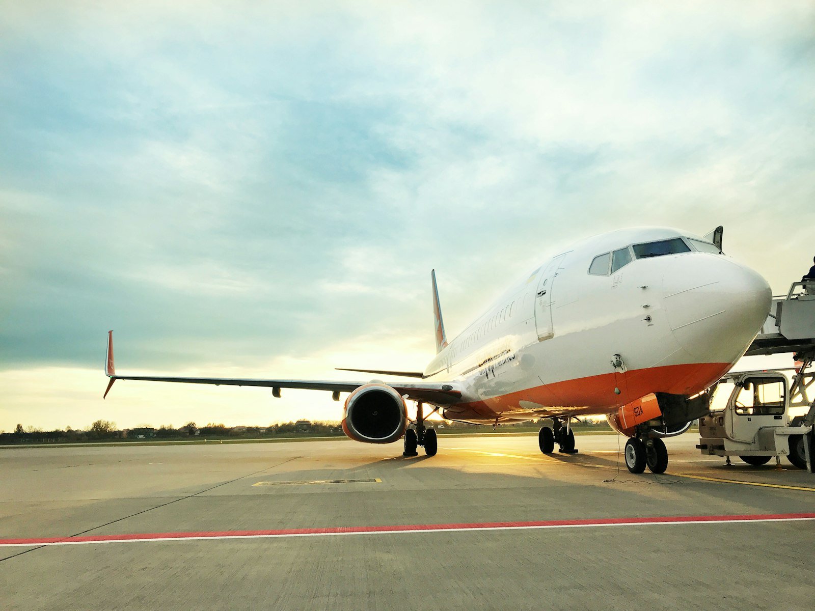 Cargo plane on airport tarmac